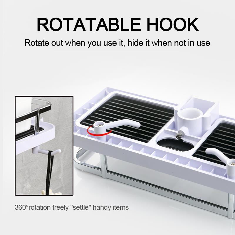 Multi-Function Shower Storage Shelf - Innovative Bathroom Storage Solution