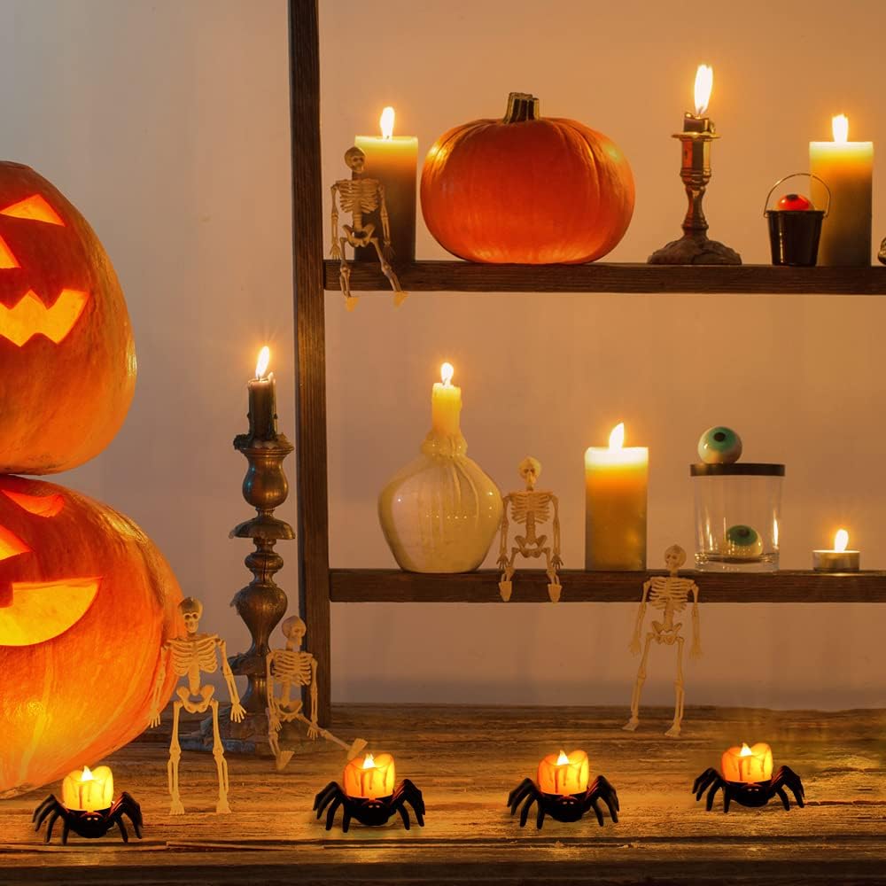 Halloween Spider Candles