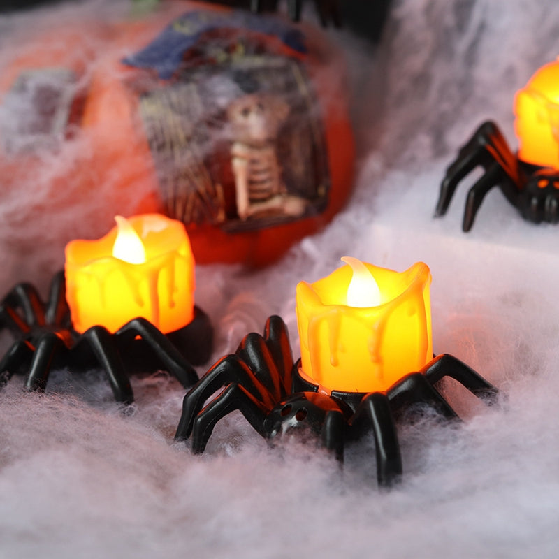 Halloween Spider Candles