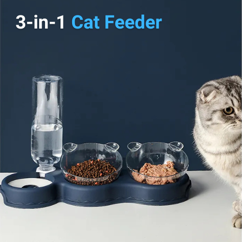 3-in-1 Cat Feeder
