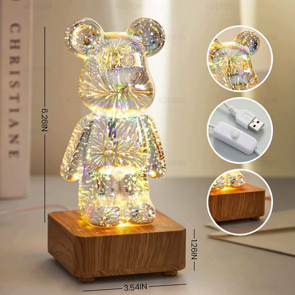3D Firework Bear Lamp™