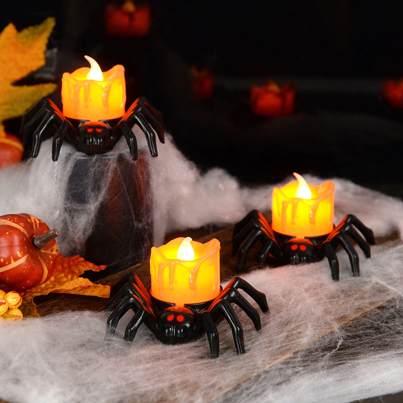 Halloween Spider Candles