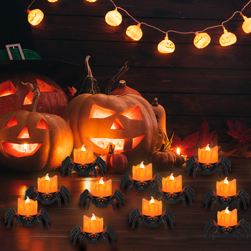 Halloween Spider Candles
