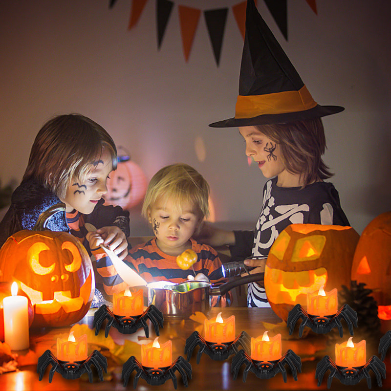 Halloween Spider Candles